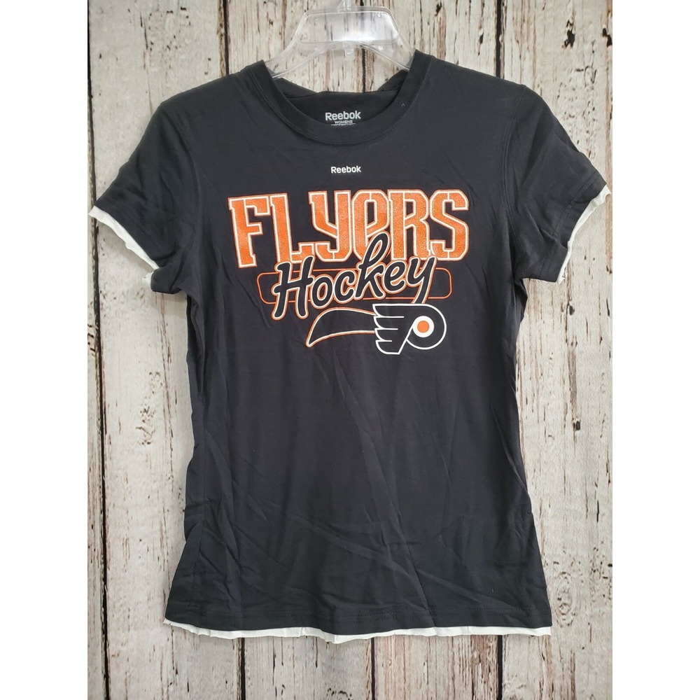 Reebok Women's Small Philadelphia Flyers Short Sleeve T‑Shirt Tee Shirt NEW NWT